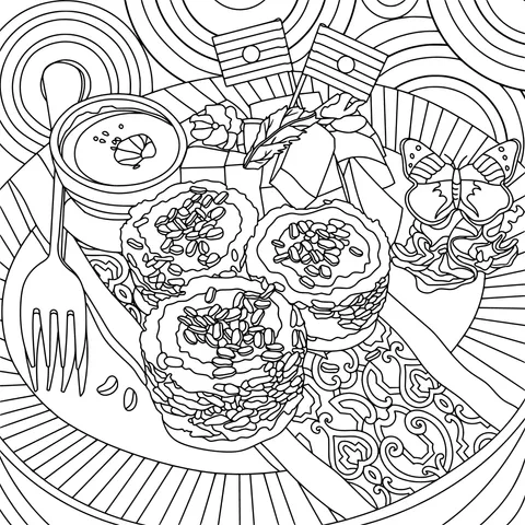 Colorful Pastry Platter