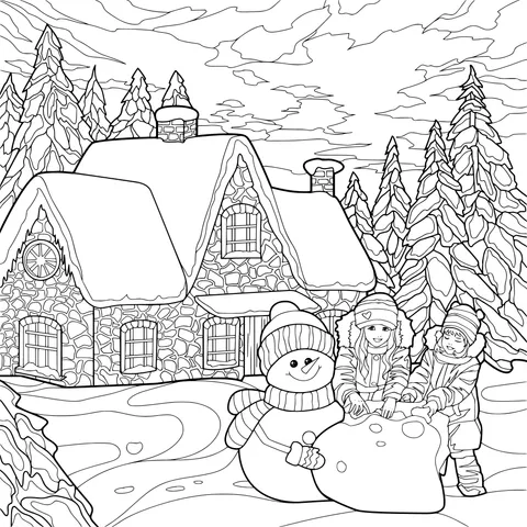 Joyful Snowman - making Time in Winter