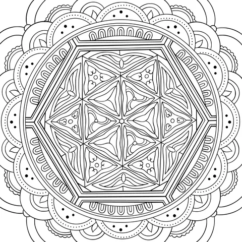Blue Mandala Pattern