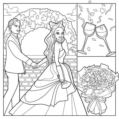 Cena Romântica de Casamento