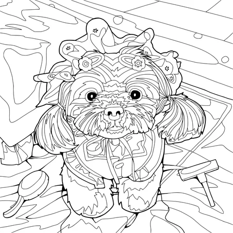 Cute - dressed Puppy