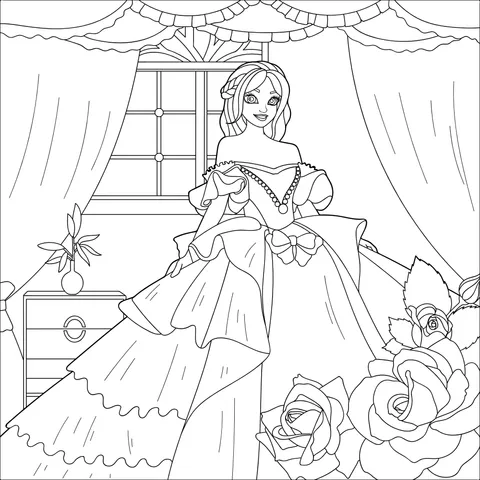 A Maiden in a Gorgeous Gown