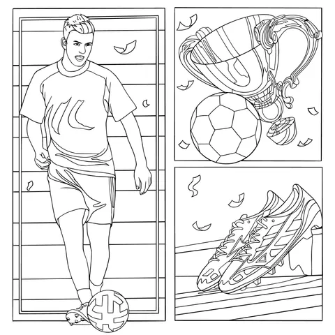 Football Player and Glorious Equipment