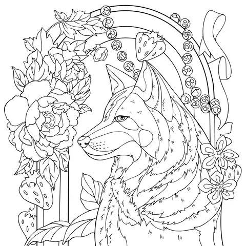 Wolf in the Flower丛