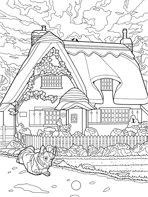 Rustic Cottage and Adorable Dog