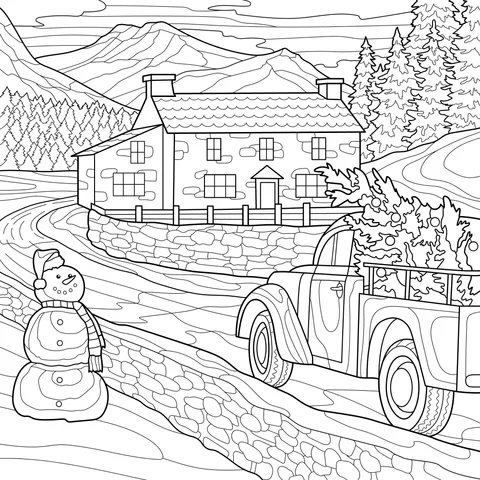 Winter Rural Scene