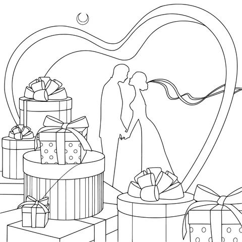 Romantic Couple and Dreamy Gifts