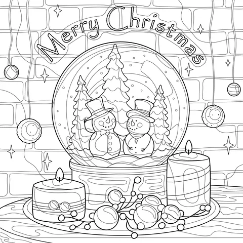 Christmas Snow Globe Decoration
