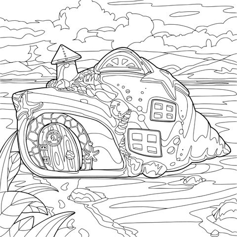 海边的贝壳小屋