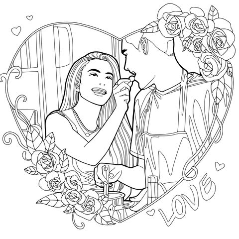 Sweet Moment Between Lovers
