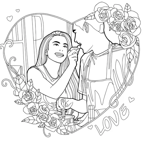 Sweet Moment Between Lovers