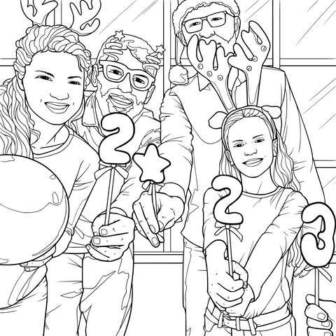 Personas en una celebración festiva