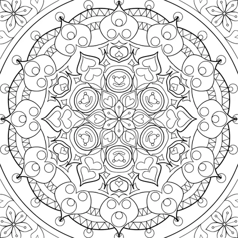 Exquisite Green Mandala Pattern