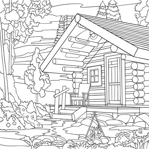 森林中的小木屋