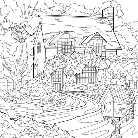 Scenery of a Country Cottage