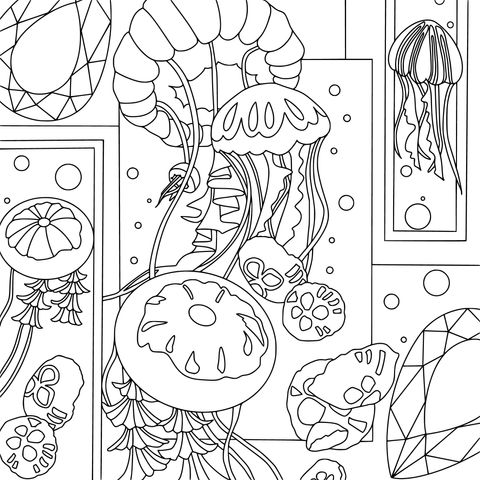 水母插画