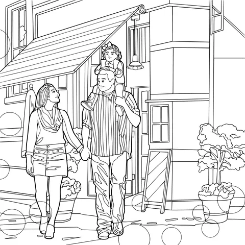 Warm Family Stroll