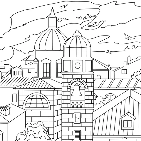 Townscape at Dusk