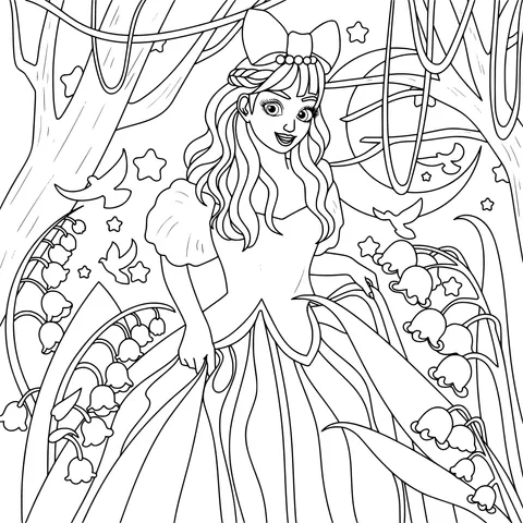 Princess in the Moonlit Night