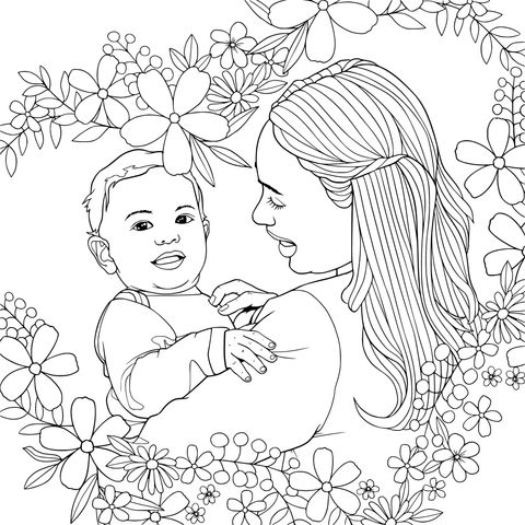 Momento cálido entre madre e hijo
