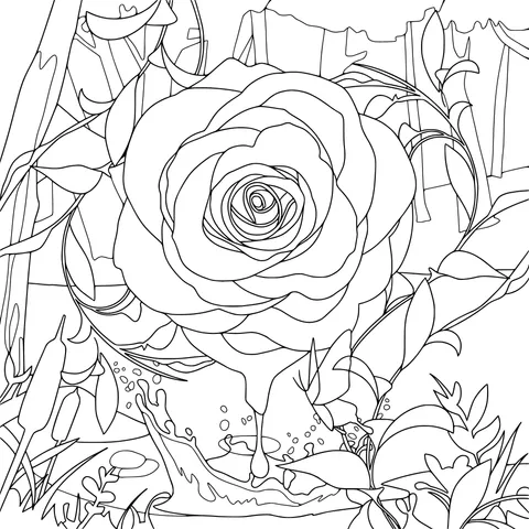 Rose in the Dreamy Forest