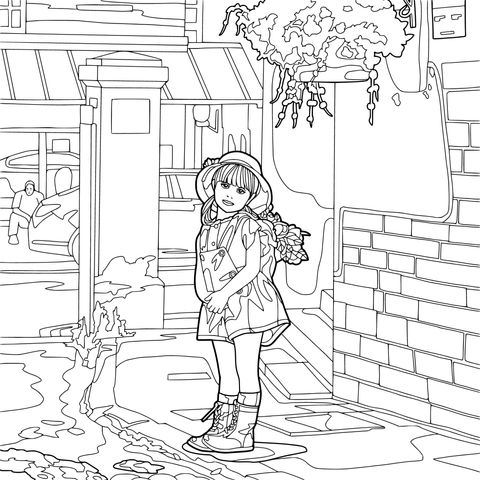 街头的少女