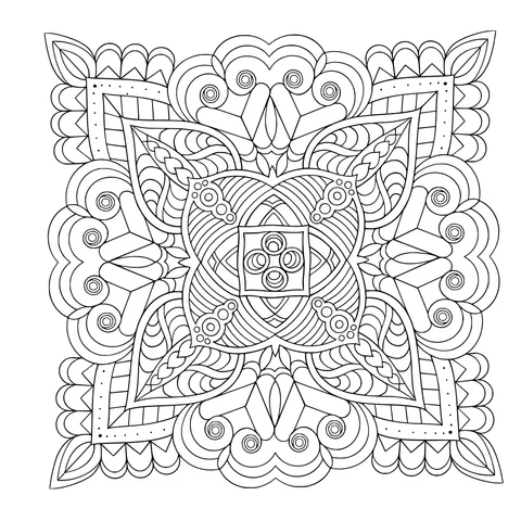 Colorful Geometric Mandala Pattern
