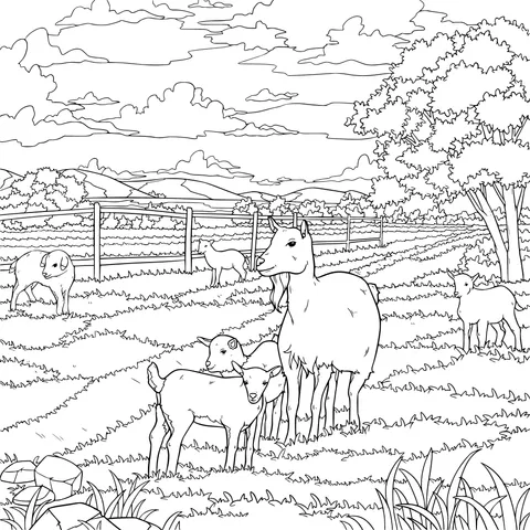 Sheep on the Ranch