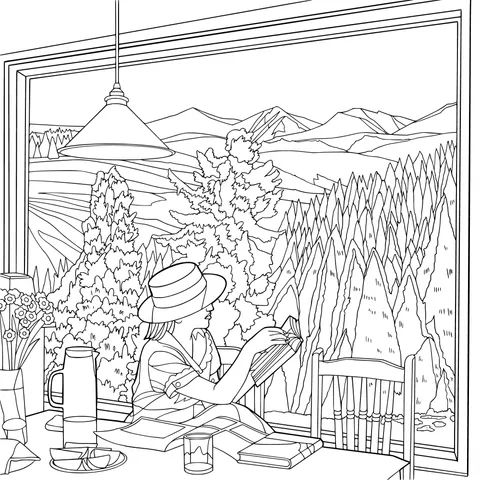 A Cozy Reading Time by the Window