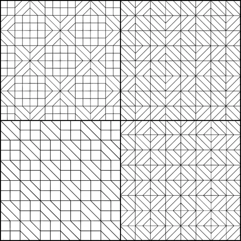 Collection of Colorful Geometric Patterns
