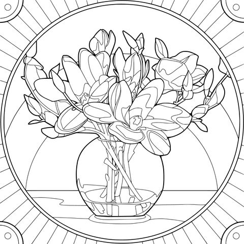 花瓶中的玉兰花