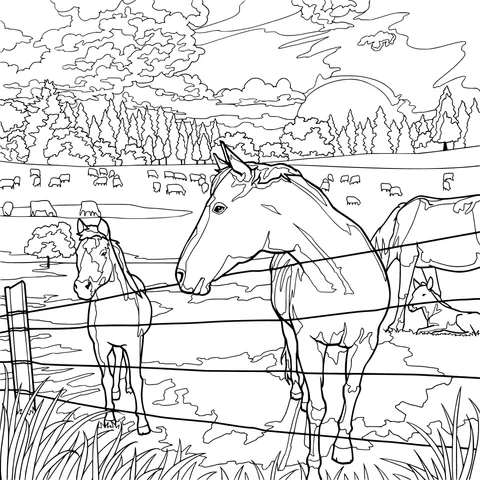 Horses on the Ranch