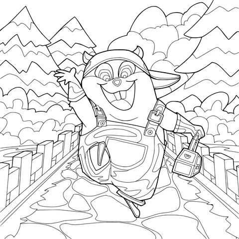 A Happy - Traveling Squirrel