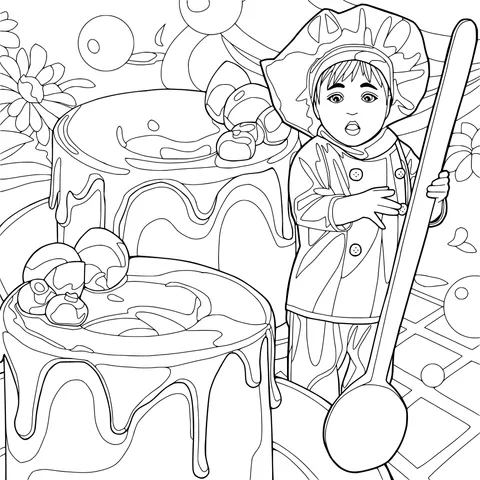 Little Chef and Colorful Cakes