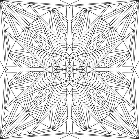 Colorful Geometric Symmetrical Pattern