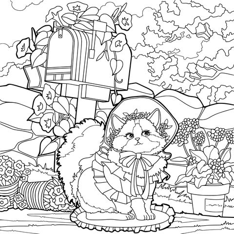 身着美丽服饰的猫咪