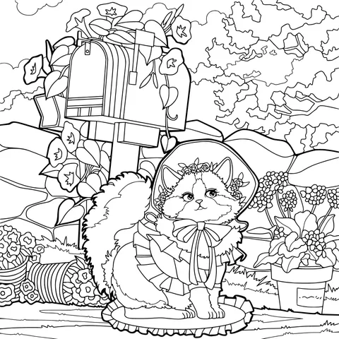 A Cat in Beautiful Attire