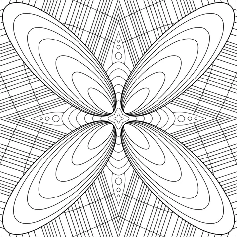 Colorful Symmetrical Geometric Pattern