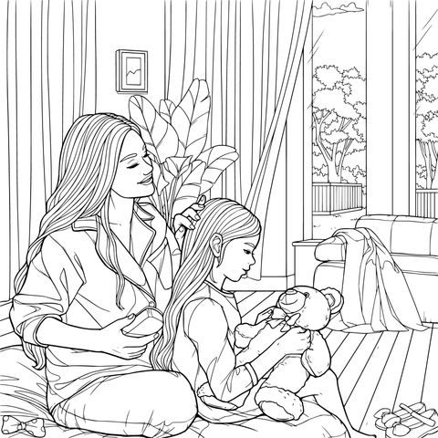 母女温馨时光