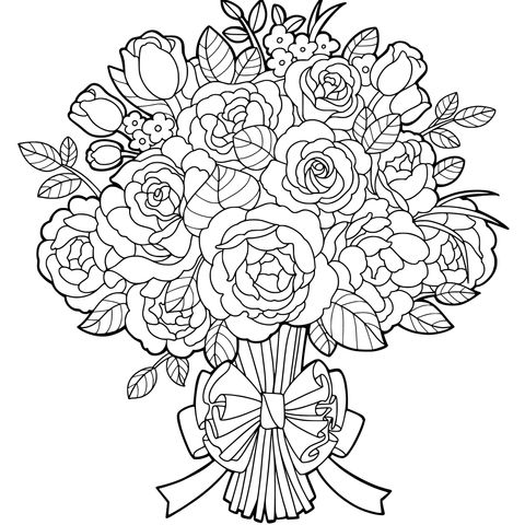 Colorful Bouquet of Roses