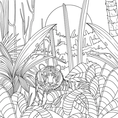 Tiger in the Jungle