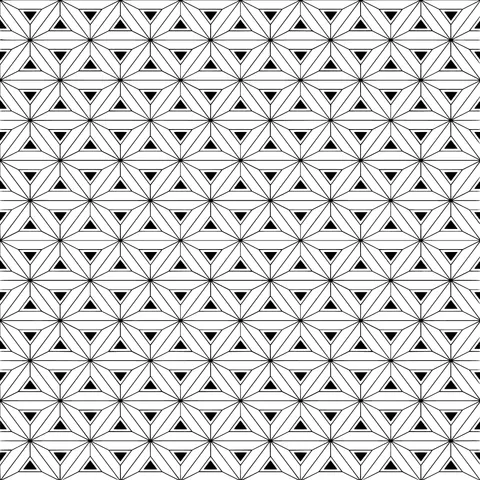 Colorful Triangular Geometric Pattern