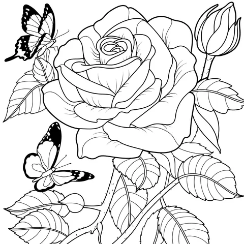 Butterflies and Roses