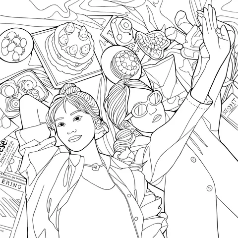 The Cozy Time of Girlfriends