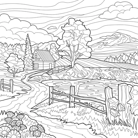 Beautiful Springtime Countryside