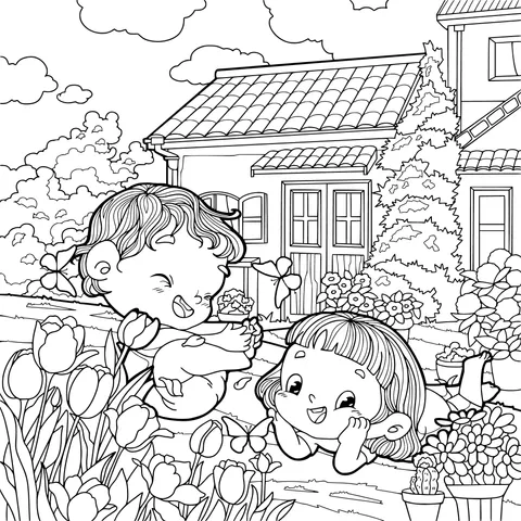 Happy Time in the Garden