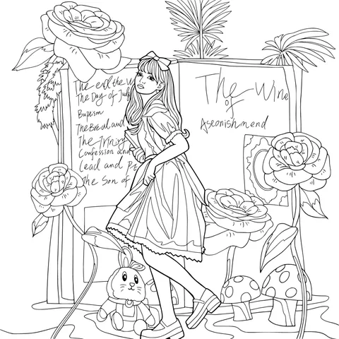 Scene from Alice's Adventures in Wonderland