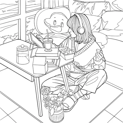 A Cozy Indoor Leisure Time