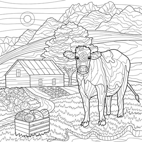 Idyllic pastoral scenery