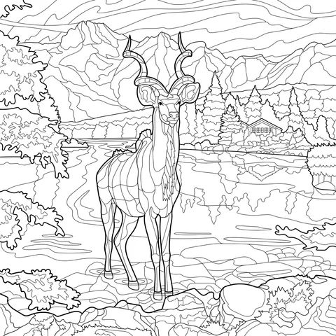 Antelope by the Lake